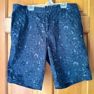Joe Fresh - Navy Blue Floral Cotton Shorts - US6